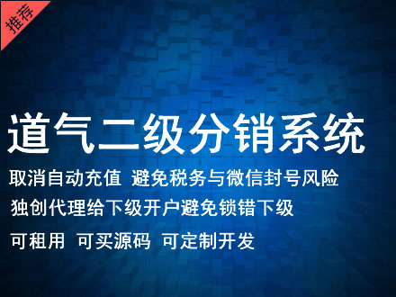 泉州市道气二级分销系统 分销系统租用 微商分销系统 直销系统